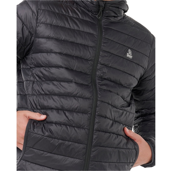 2025 Rip Curl Mens Anti Series Search Puffer Hood 023MJA - Black